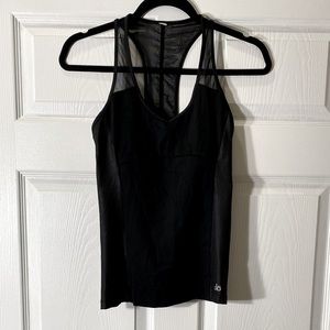 Alo Black Racerback Mesh Tank Top Size Small